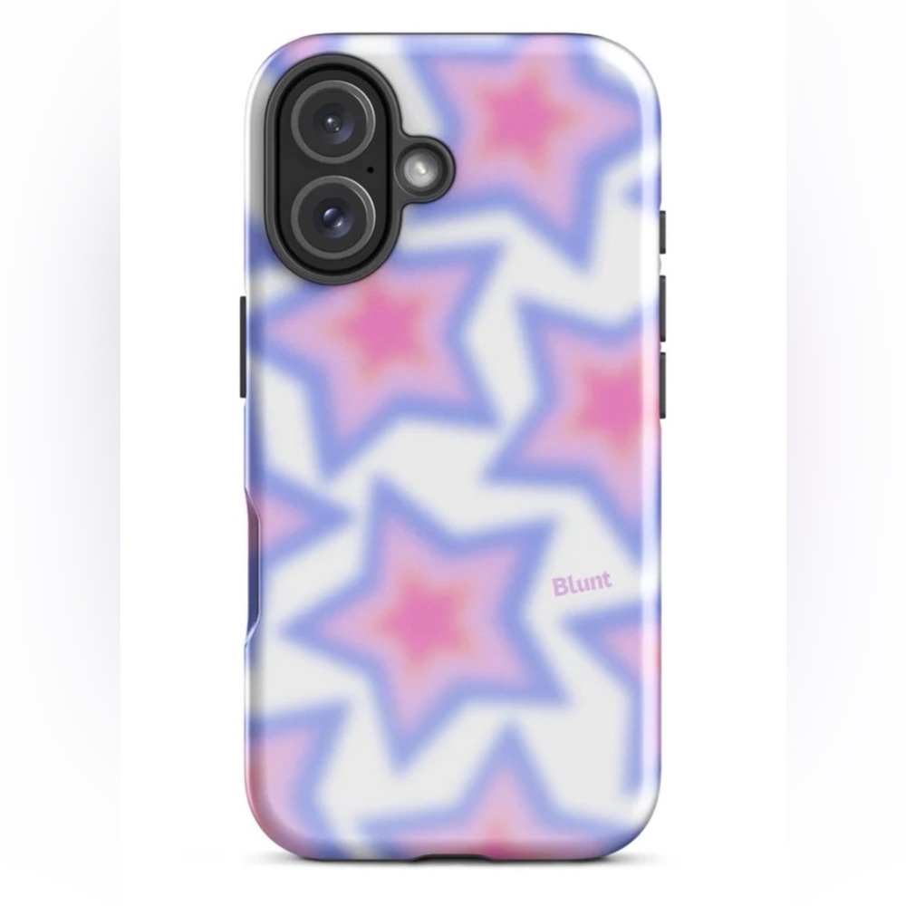 Pink and Purple Star IPhone 16 Phone Case MagSafe